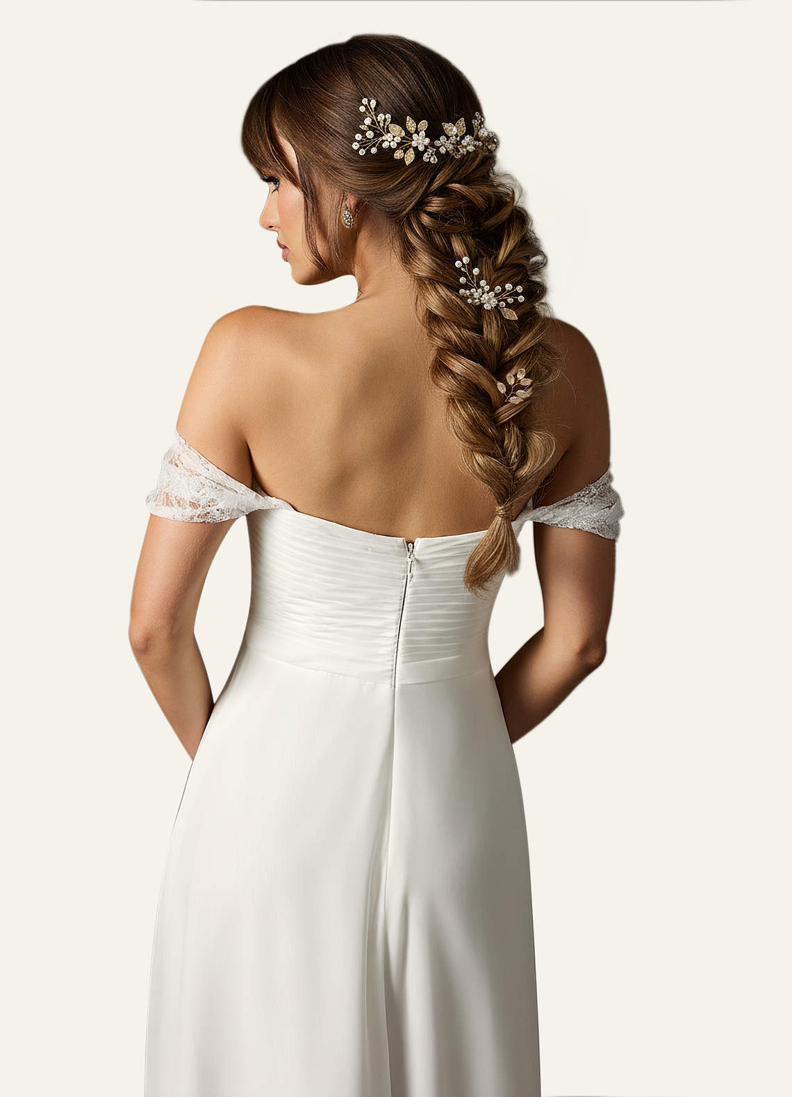 front Alloy Leaves U-Shaped Hairpins