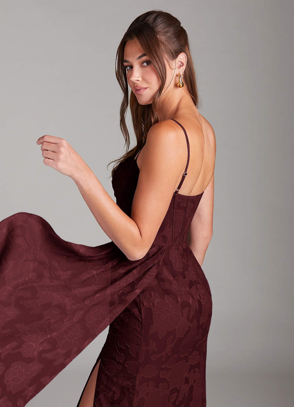 Denisa Wine Maxi Dress Ready to Ship | Azazie Denisa Wine Maxi Dress Ready to Ship | Azazie