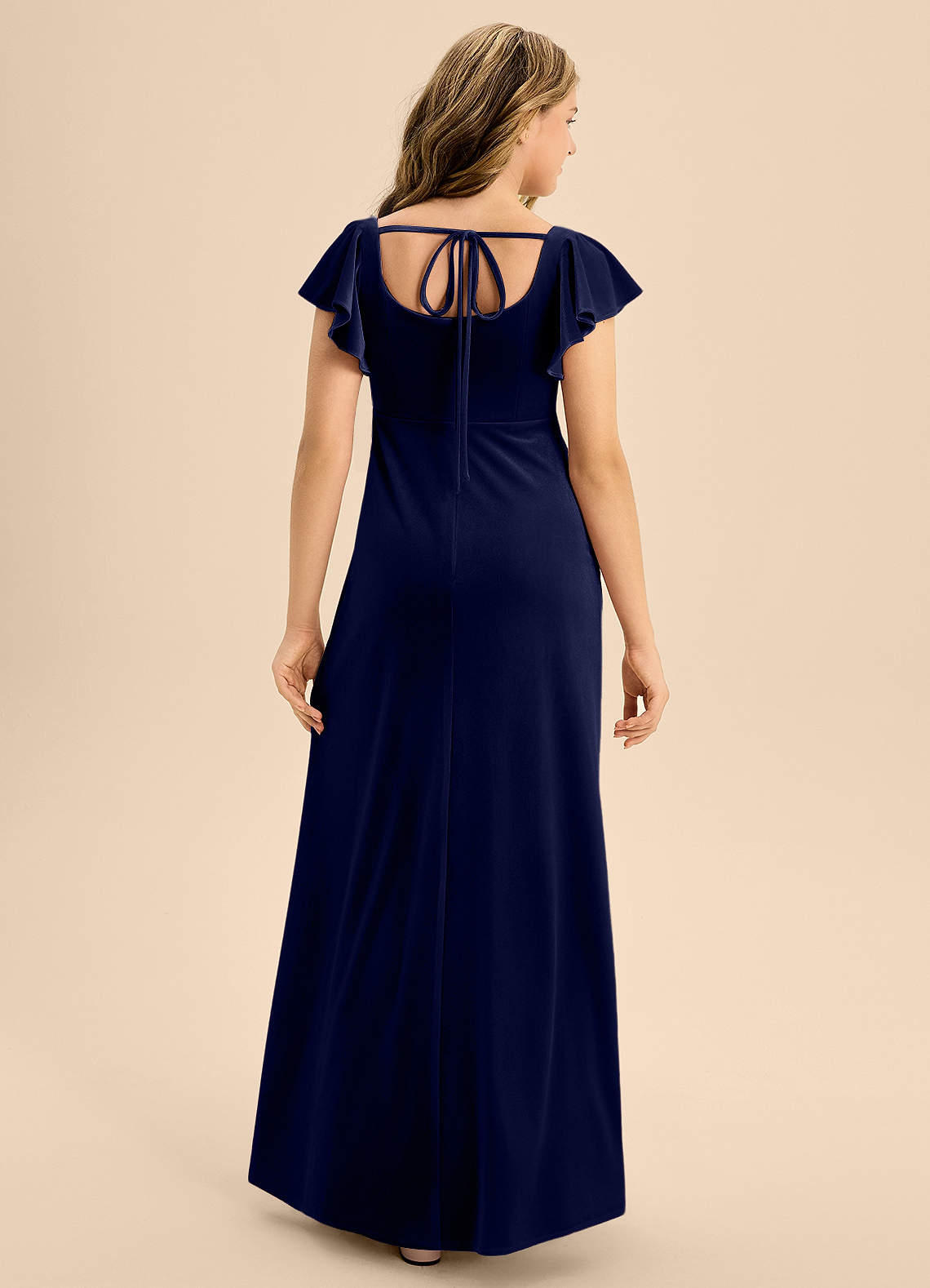 velvet junior bridesmaid dresses Azazie Bondi Vintage High Neck Black lalavon Size:20 - Bust 44