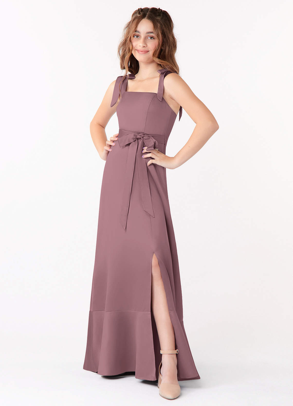 Azazie vintage 2024 mauve dress