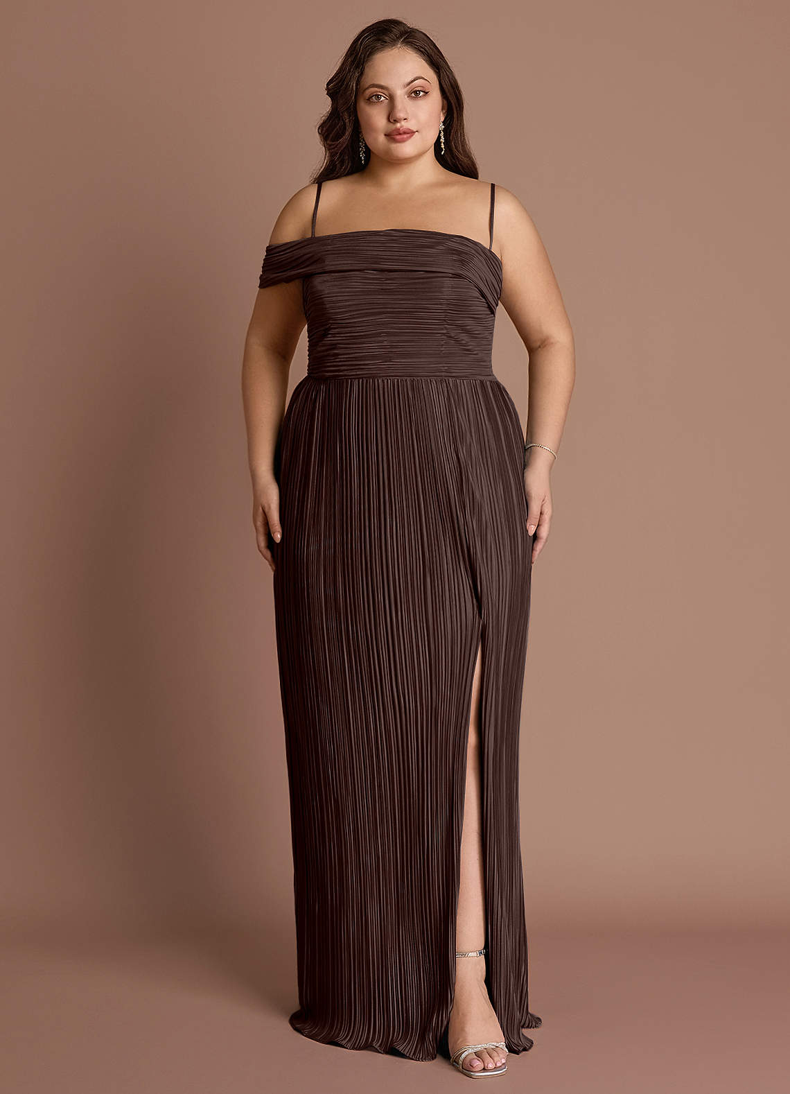 Isolde Chocolate Maxi Dress image1