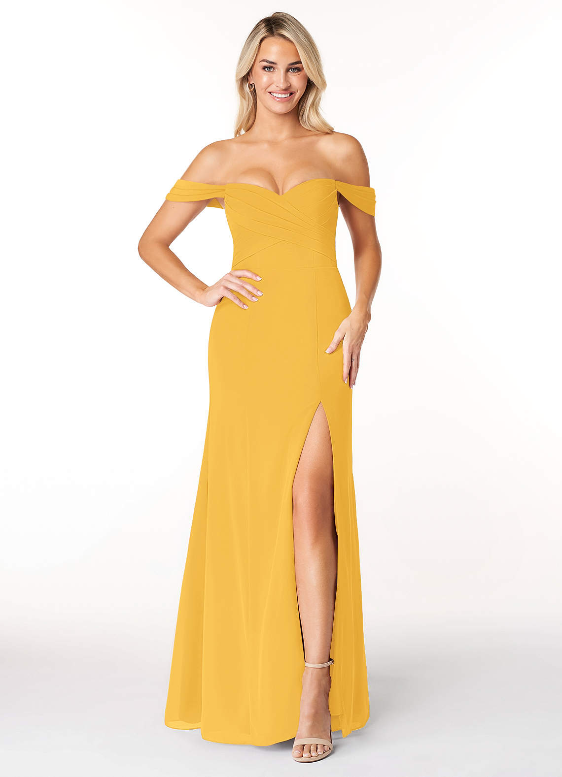 Marigold Azazie Joretta Bridesmaid Dresses Azazie