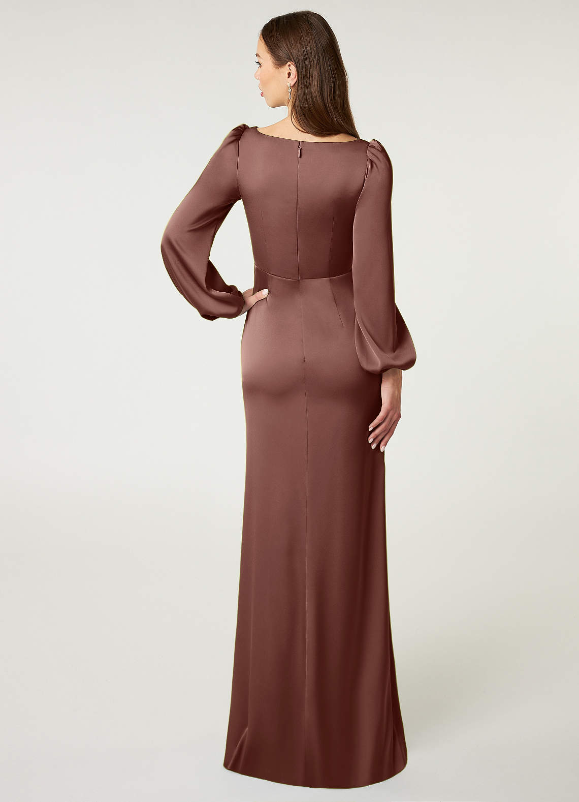belk brown dress Laura Embellished Maxi Dress in Coffee Brown