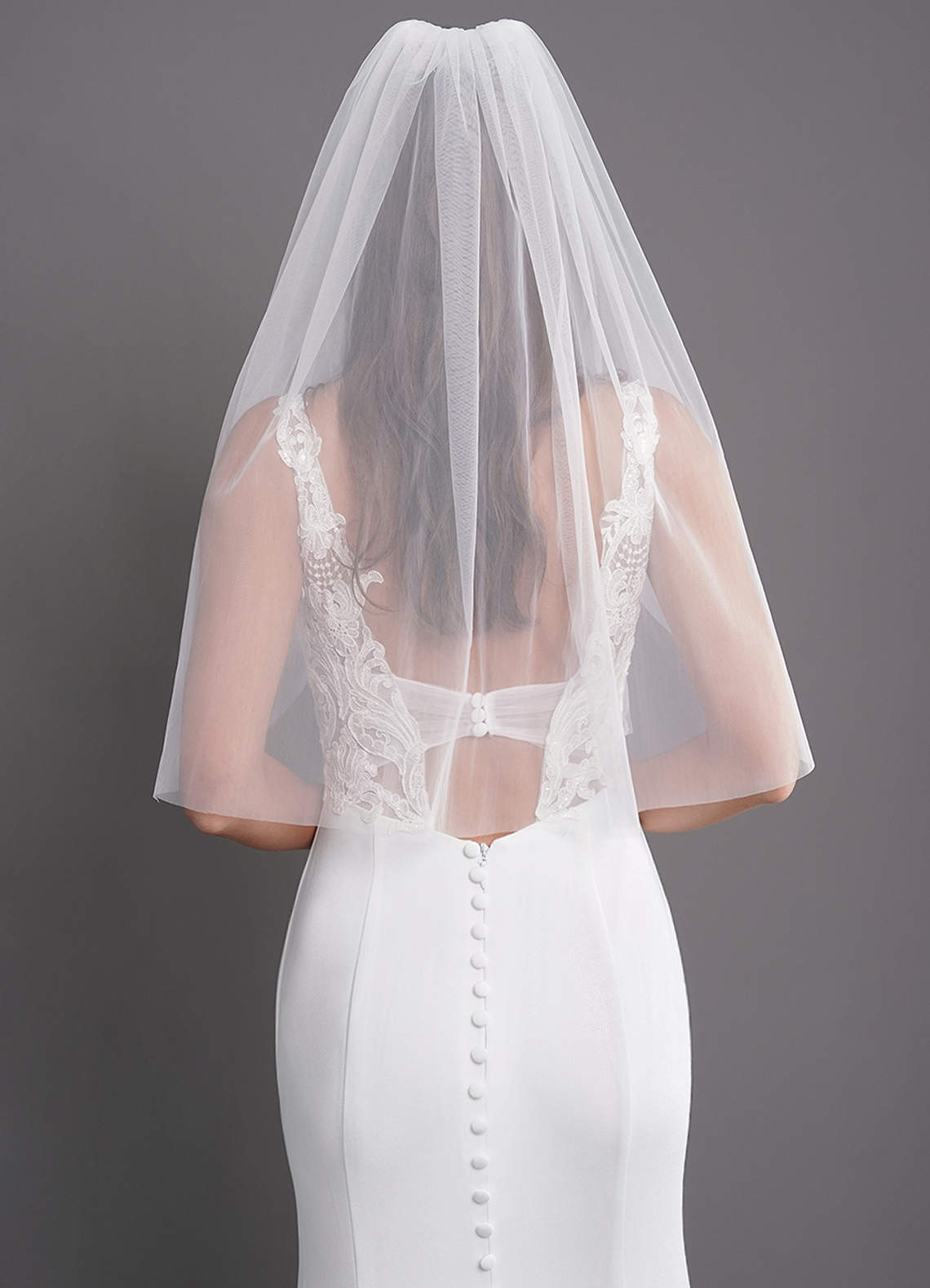 front Talia Elbow Length Veil