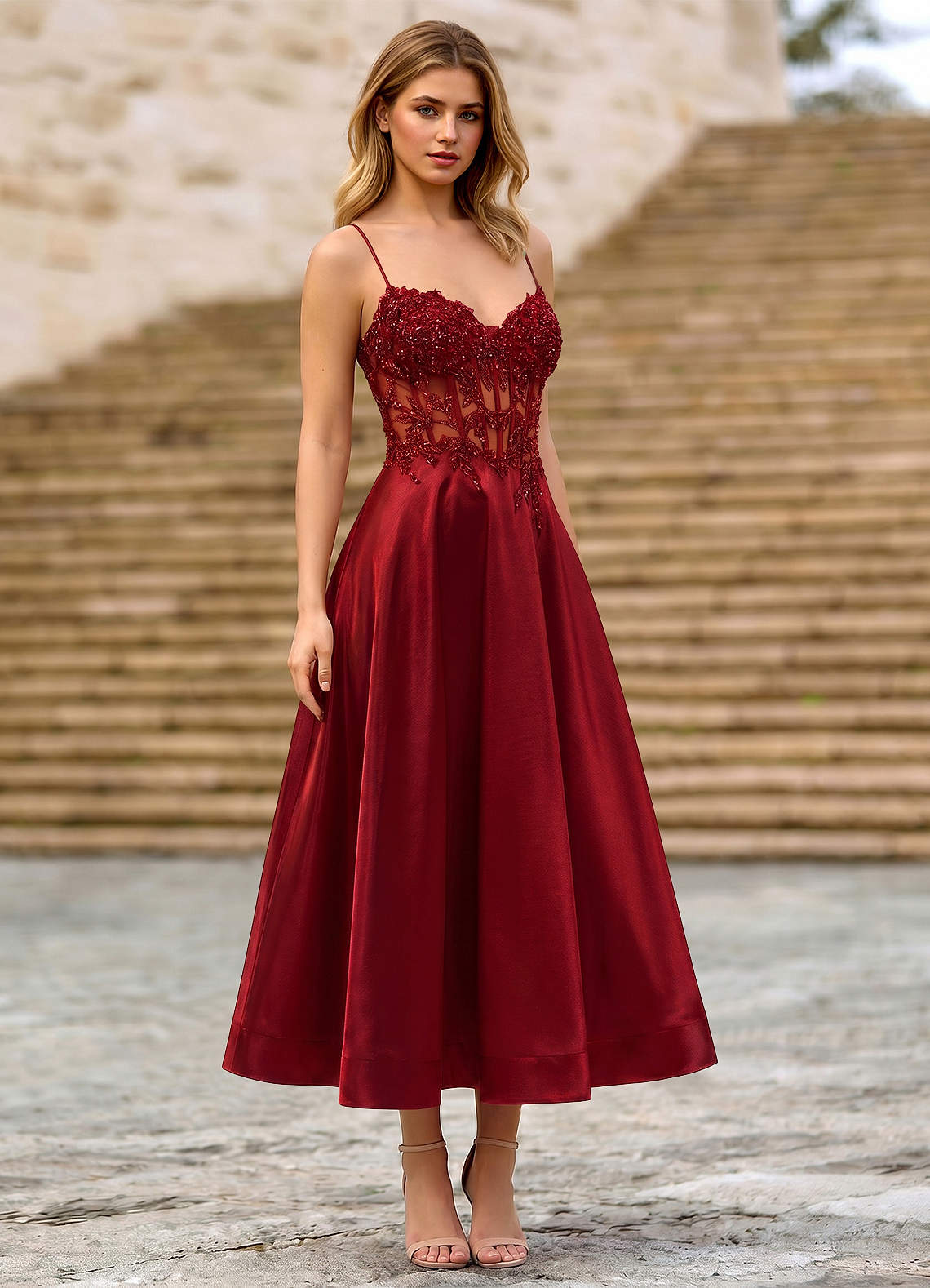 burgundy cocktail dress for wedding guest Ariane burgundy velvet-panel shirred maxi dress main image 1