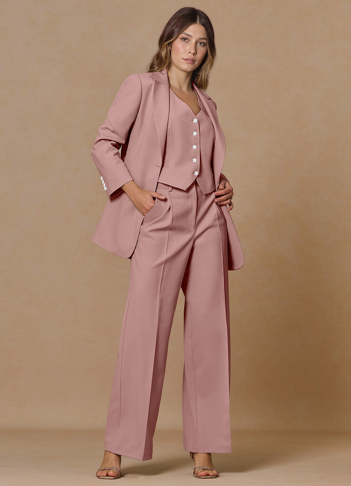 front Rowan Pölyinen Ruusu Refined Weave -tehohousut