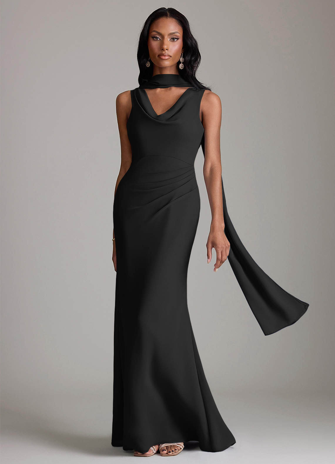 bridesmaid couture dresses Ever-Pretty Sweetheart Draped Backless Chiffon Budget Bridesmaid Dress main image 1