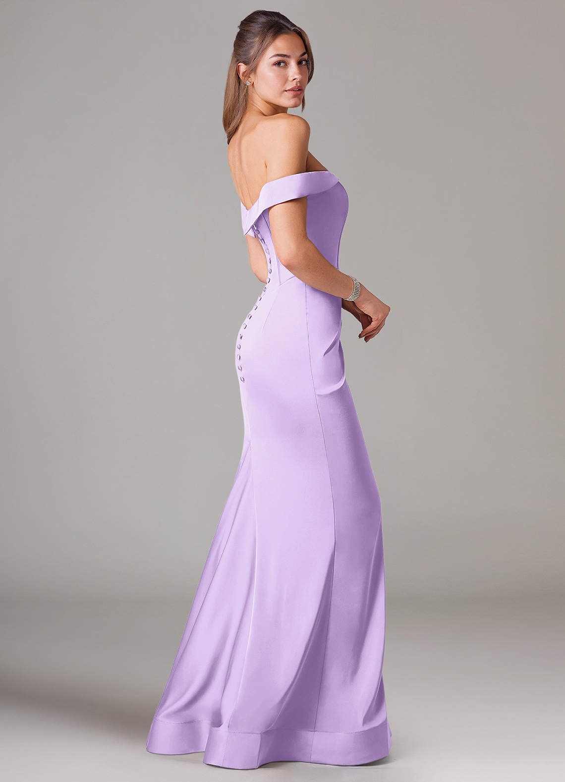 blue dress for baby girl Cold Shoulder Chiffon Maxi Dress – Spaghetti Strap Off Shoulder Gown for Bridesmaids & Formal Events S / Ice Blue main image 1