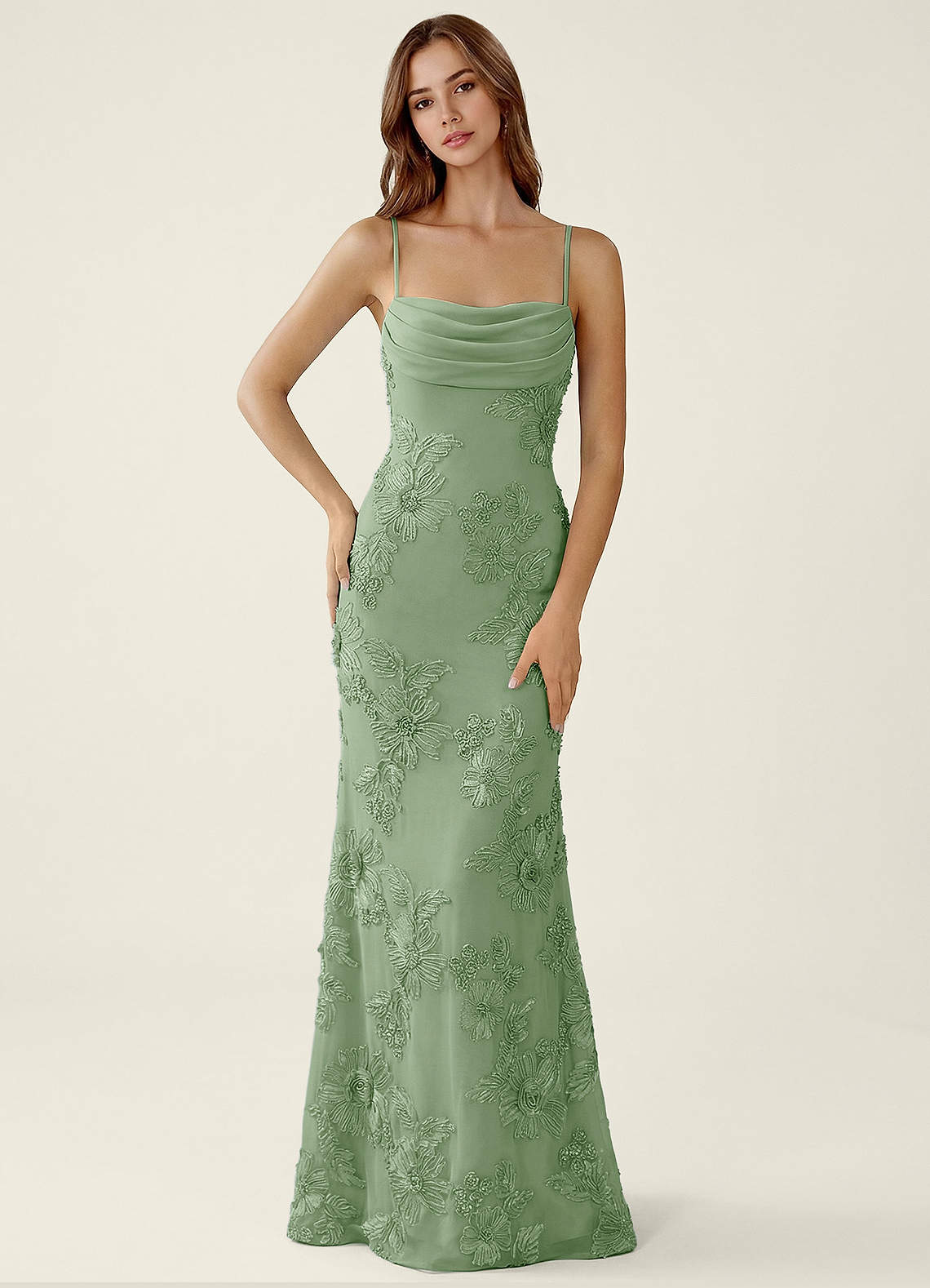 Bellatrix Sage 3D Flowers Corset Mermaid Lace Up Back Prom Dress | Azazie Bellatrix Sage 3D Flowers Corset Mermaid Lace Up Back Prom Dress | Azazie