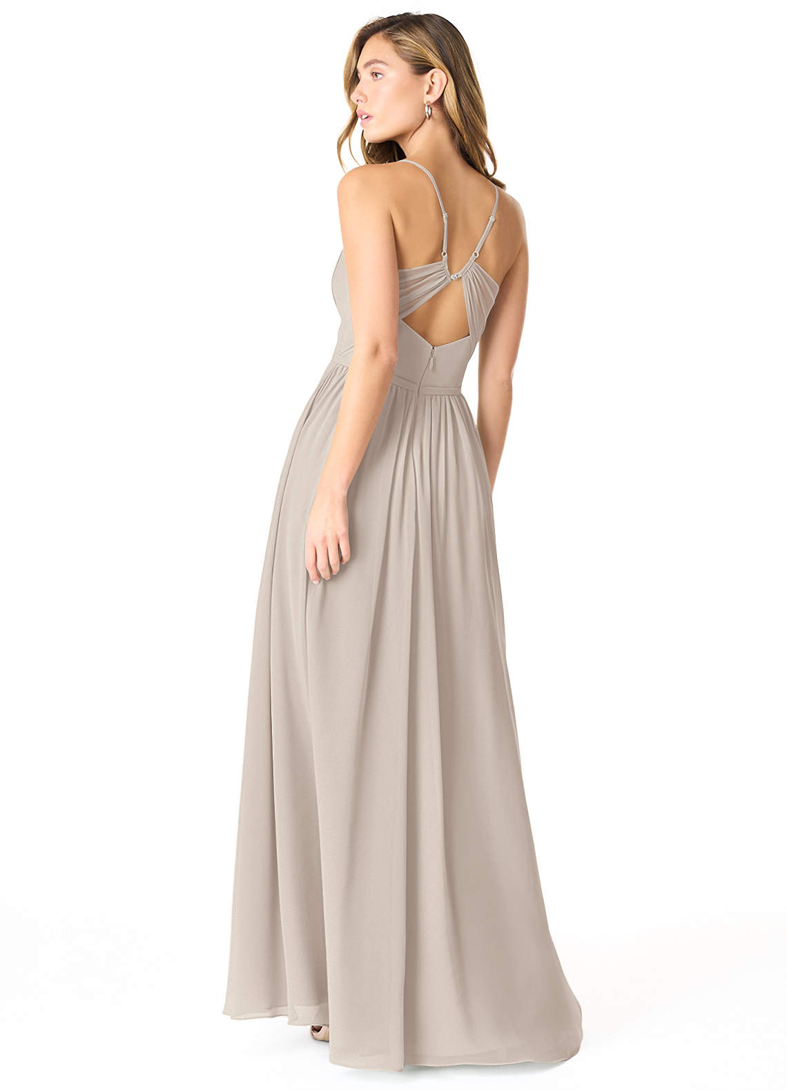 blue dress for baby girl Zapaka Women Dusty Sage Bridesmaid Dress with Slit A Line Printed Floral Long Wedding Guest Dress, Dusty Sage / UK28 main image 0