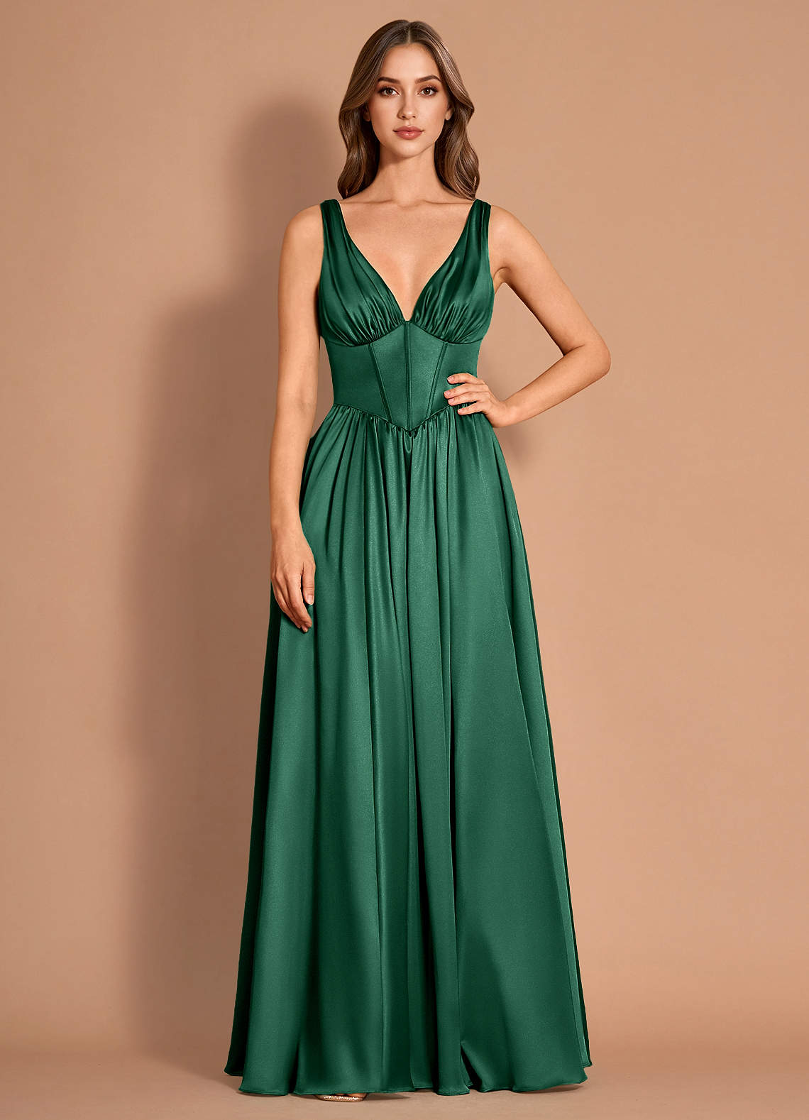 Wynelle Emerald Green Maxi Dress Ready to Ship | Azazie CA Wynelle Emerald Green Maxi Dress Ready to Ship | Azazie CA