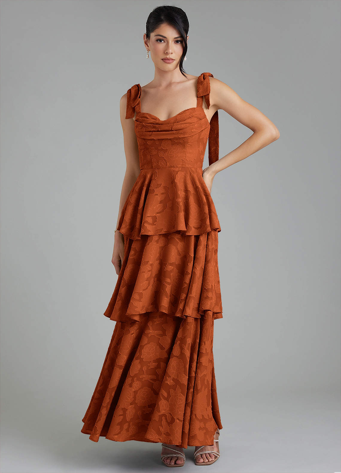 burnt red bridesmaid dresses Burgundy Wedding Theme Inspiration