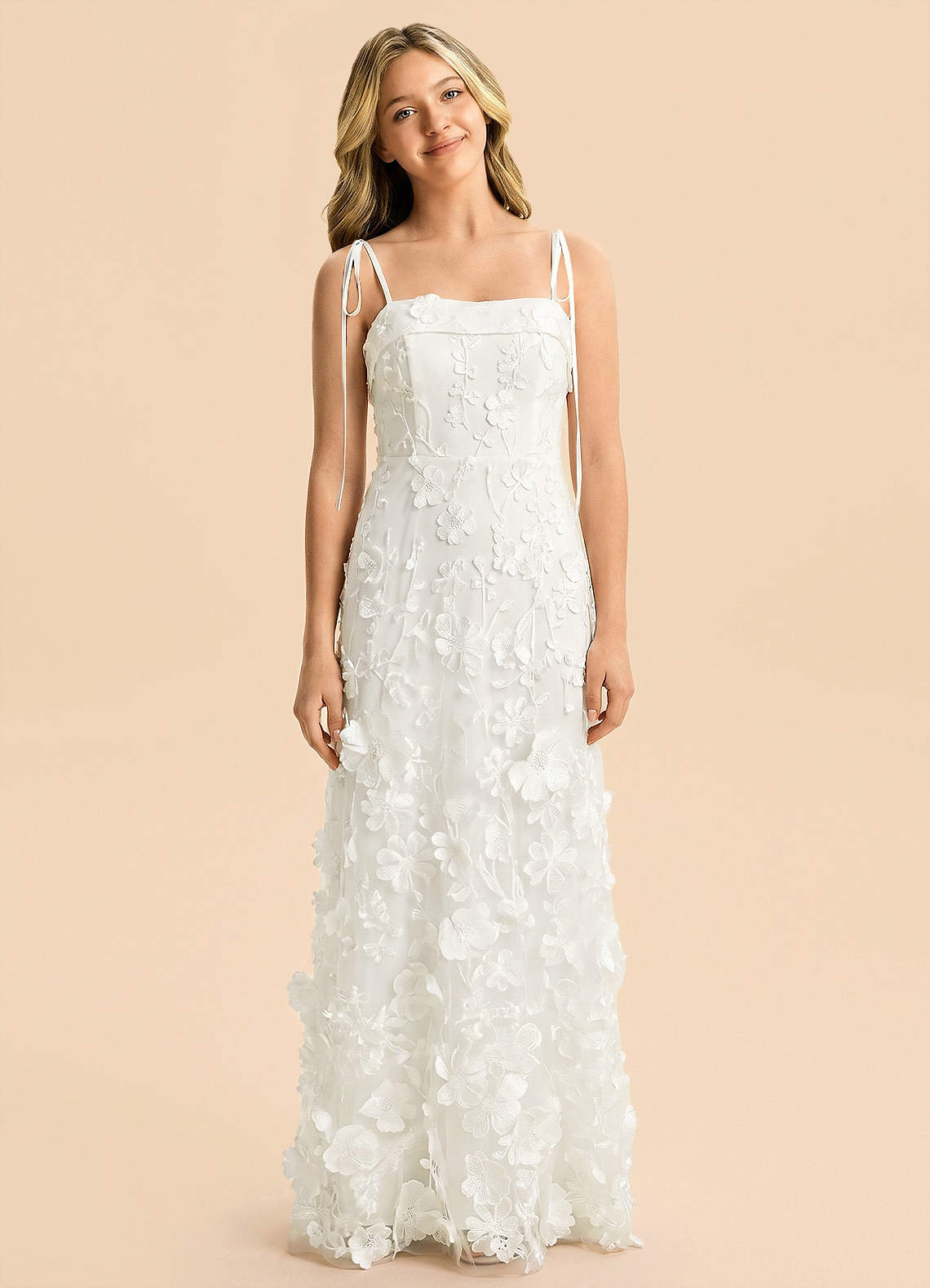 front Azazie Jenny Junior Formal Dress