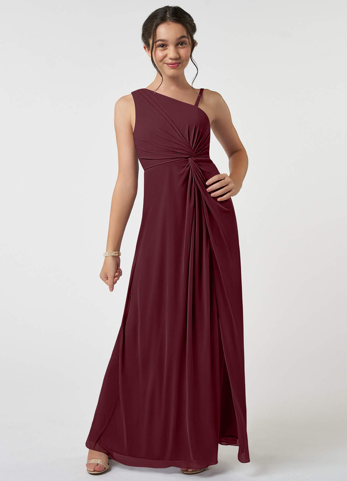 Cabernet Azazie Brooke Junior Junior Bridesmaid Dresses | Azazie