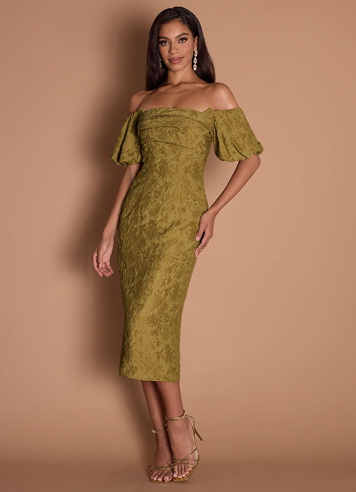 honey midi dress Lady Black Tie - Honey Midi Dress - Mauve