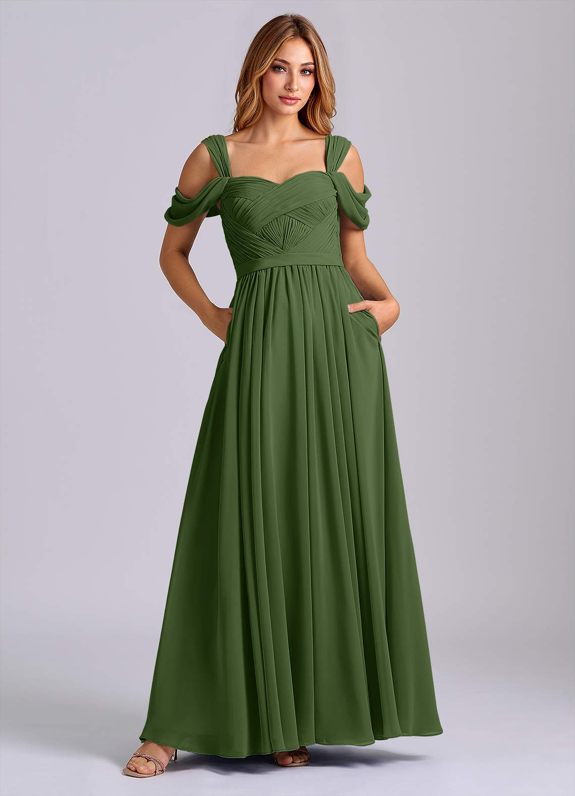 olive sage green dress Short Sage Green Homecoming Dress with Strappy Back– PromGirl main image 1