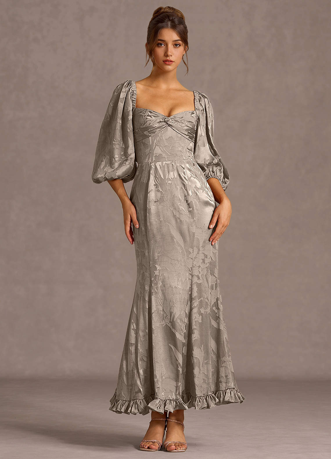Elarion Platinum Maxi Dress image1