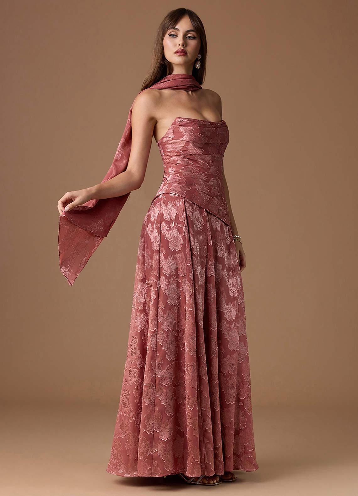 Gabriela Vintage Rose Maxi Dress | Azazie