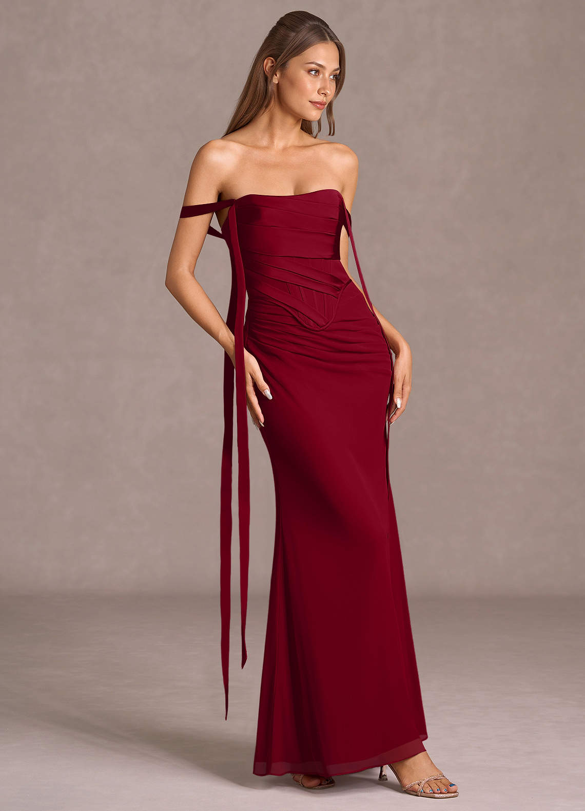 Margaret Merlot Maxi Dress image1