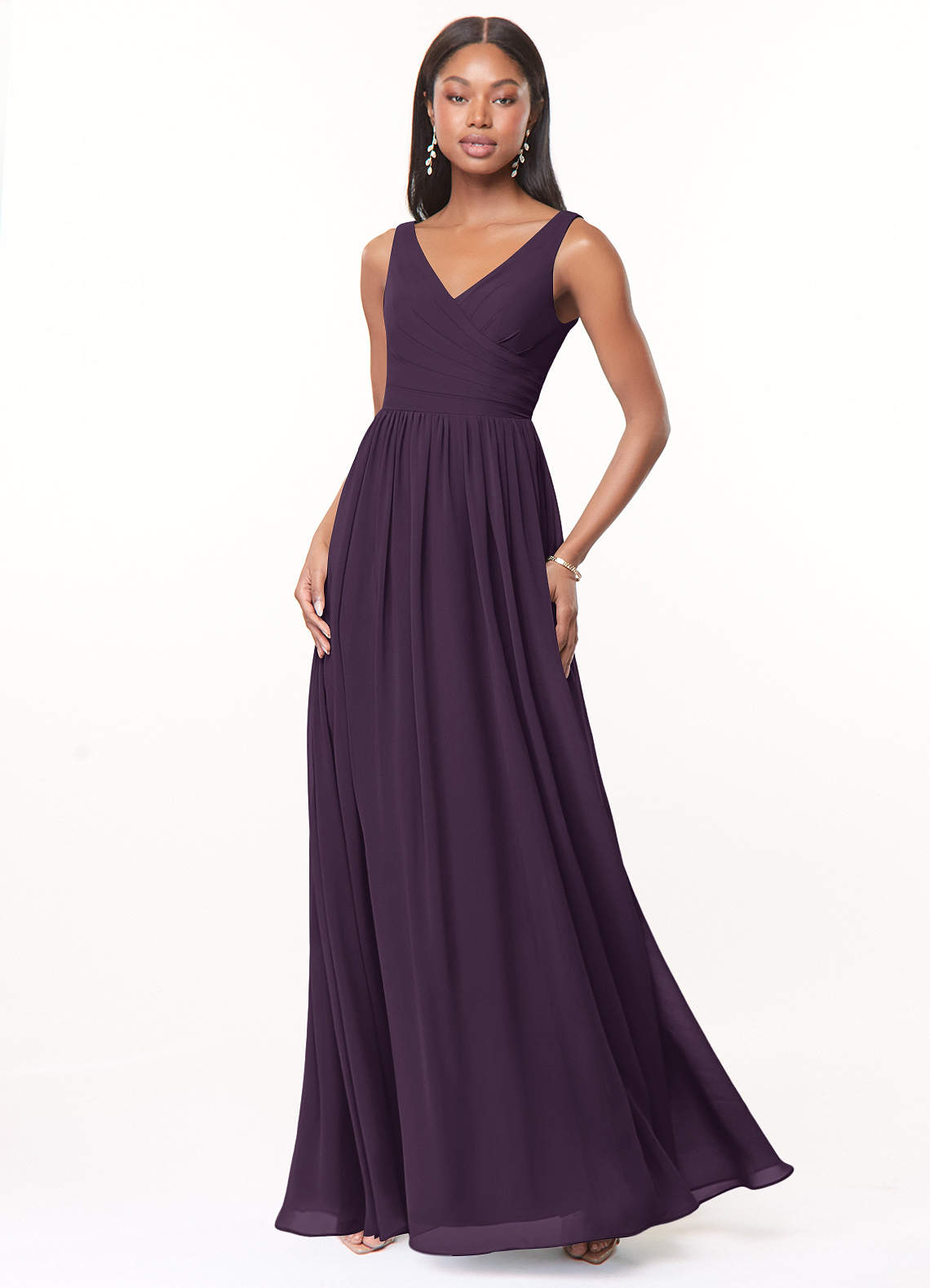 Azazie Keyla Plum Bridesmaid Dresses Azazie UK