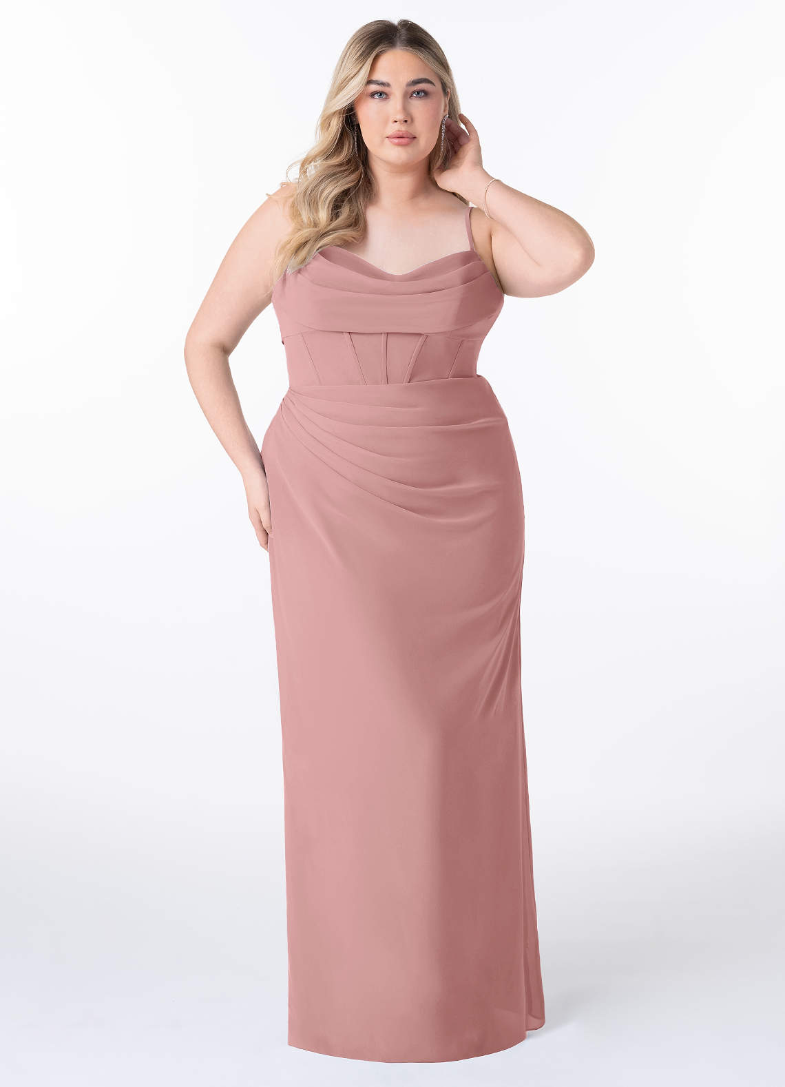 dusty pink plus size bridesmaid dresses Dusty Rose Plus Size Bridesmaid Dresses