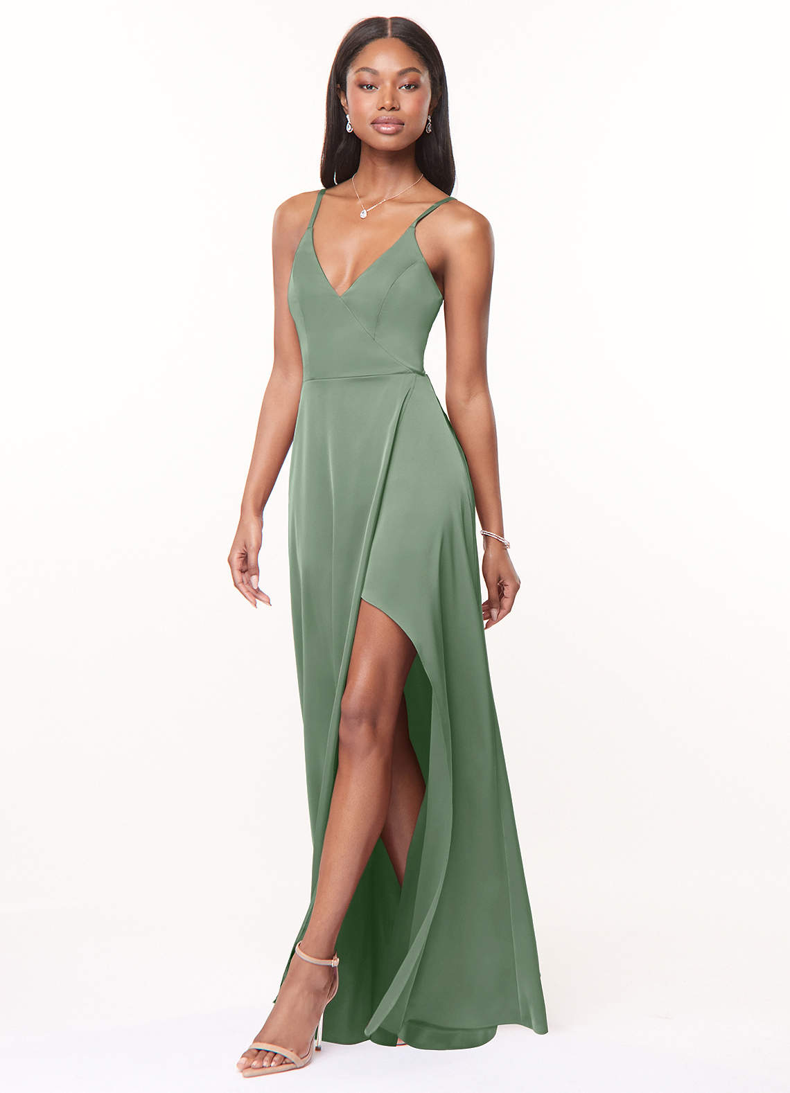 Azazie Maksim Matcha Bridesmaid Dresses | Azazie
