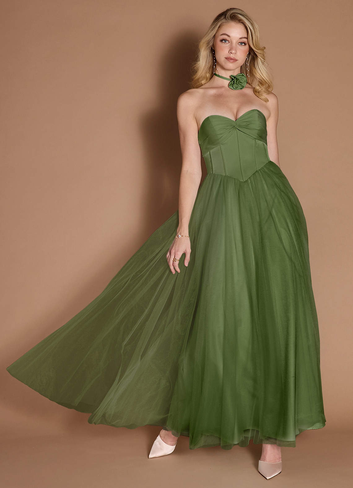 Katarina Olive Maxi Dress image1