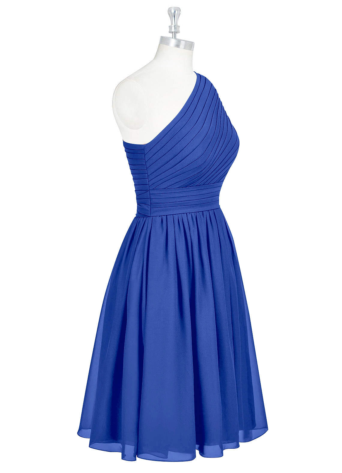 Azazie Katrina Ready to Ship Royal Blue Chiffon Bridesmaid Dresses | Azazie
