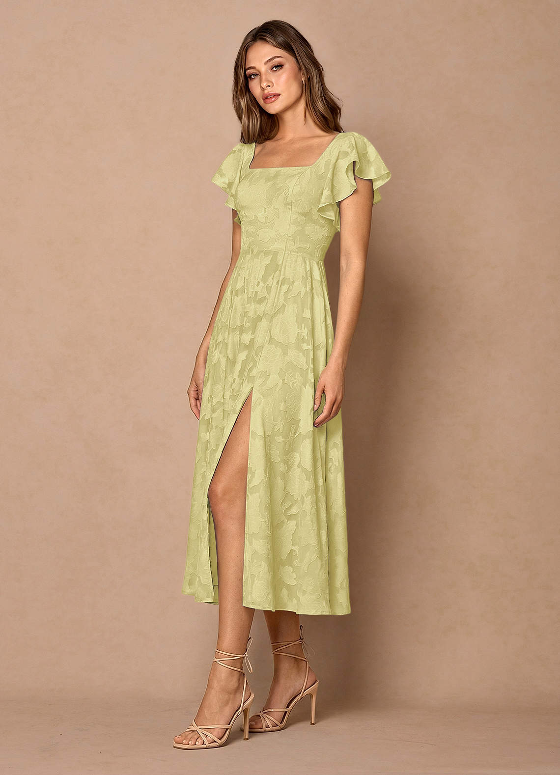 Talia Midi Klänning Citronsorbet image2