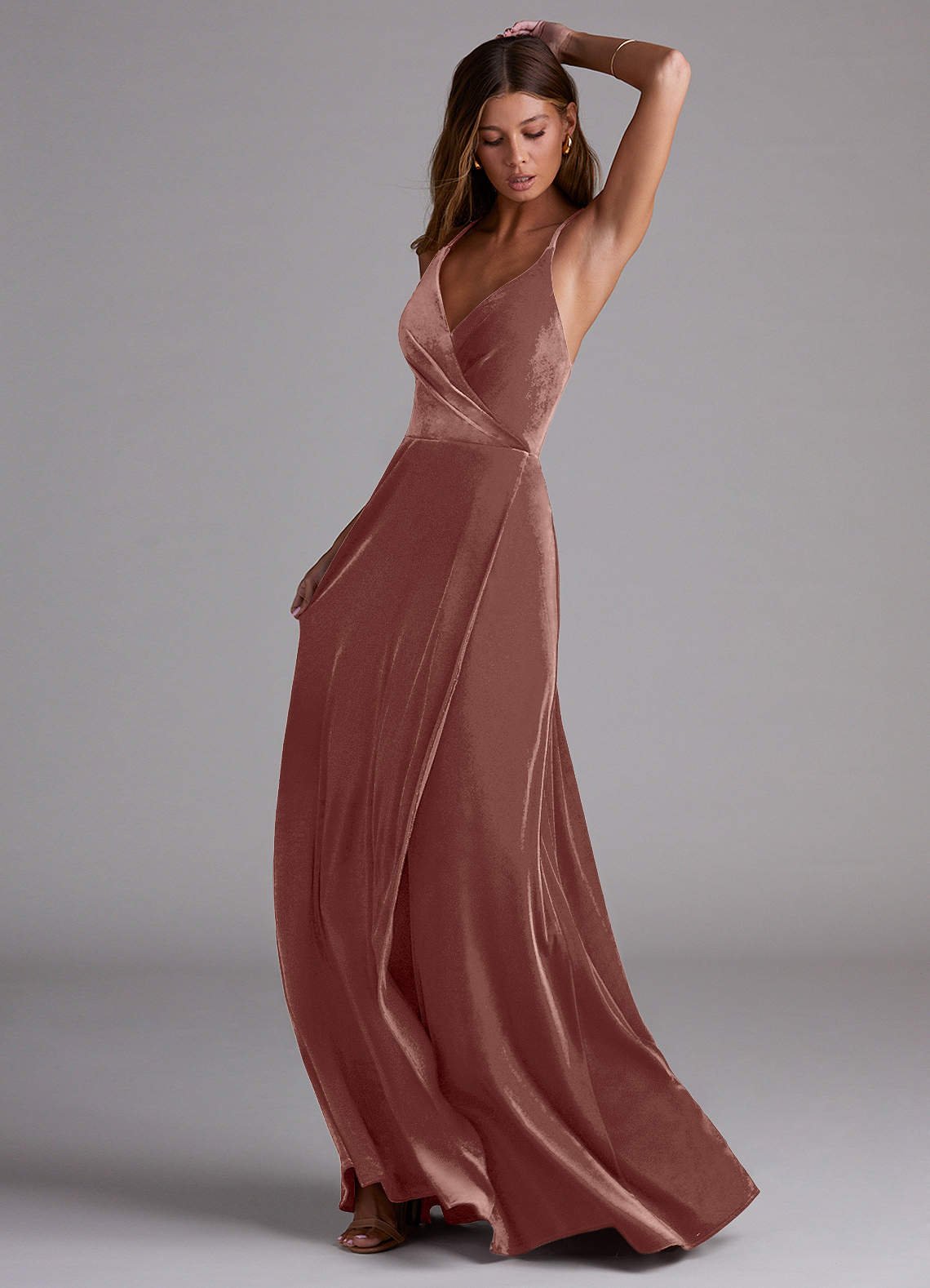 rustic rose bridesmaid dresses Azazie Davis