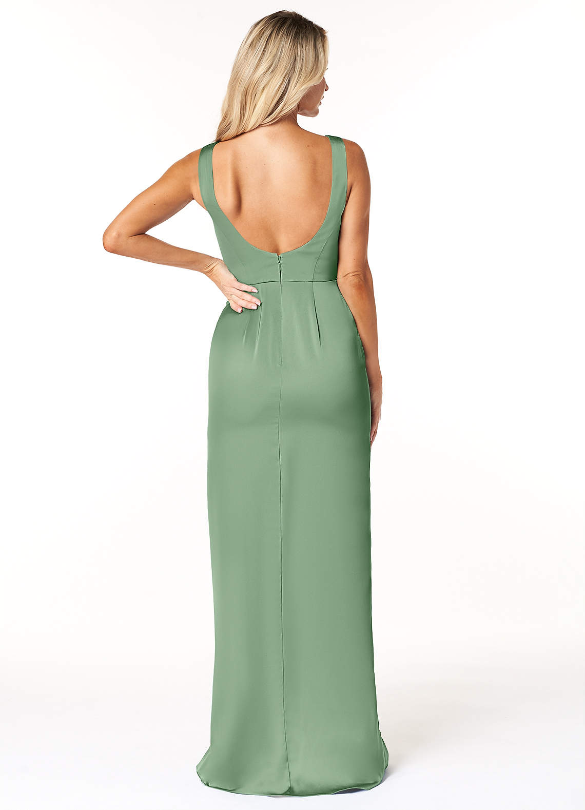 azazie nessi stretch satin dress Azazie Nessi