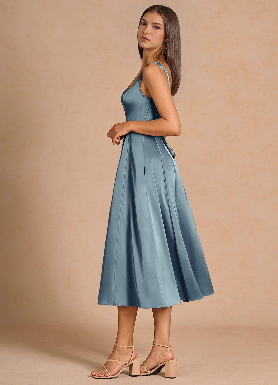 modern filipiniana dress blue Lesley Midi Dress – Hemline Austin