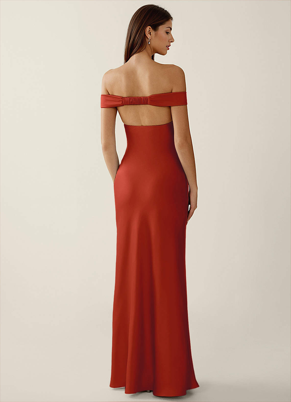 linen dress rust Fat Face - Rust Red