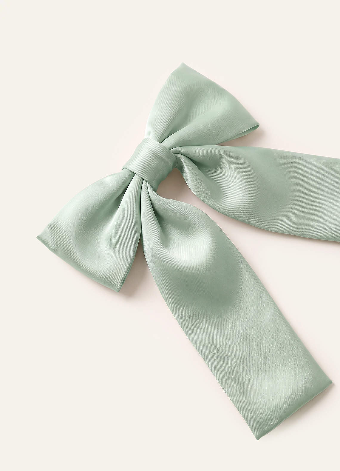 front Girls Matte Satin Bow Hair Clip