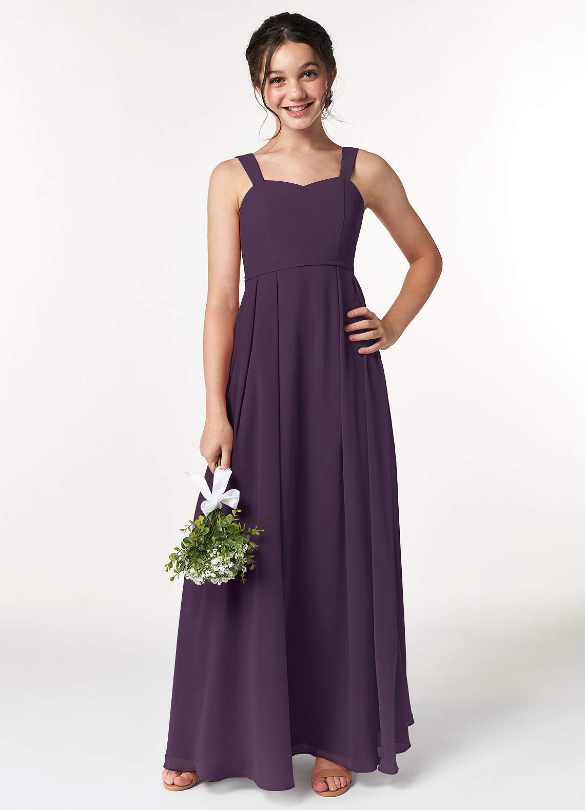 Plum Junior Bridesmaid Dresses