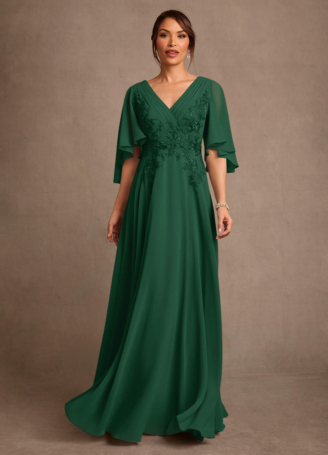 dark green mother of the bride dress with sleeves Cicinia Dark Green Mother Of The Bride Dress Long Sheath Illusion Neck Short Sleeve Sequin Lace Tulle