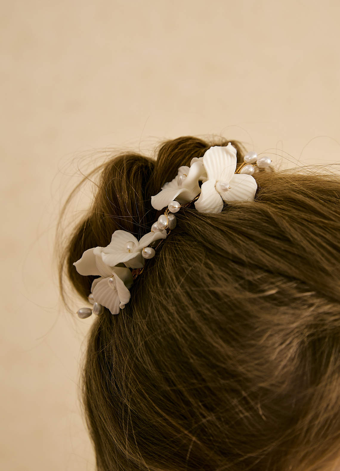 front Two-Piece Mini Floral Hair Comb Set