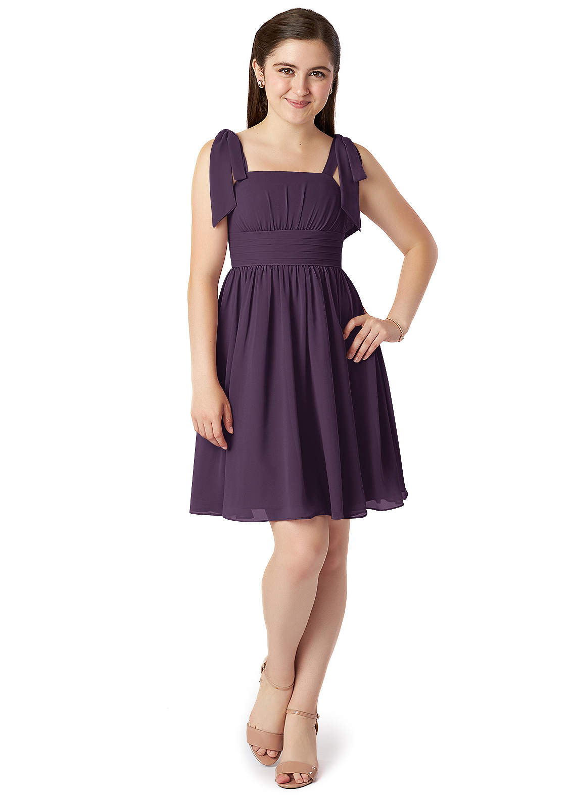 Purple Junior Bridesmaid Dresses