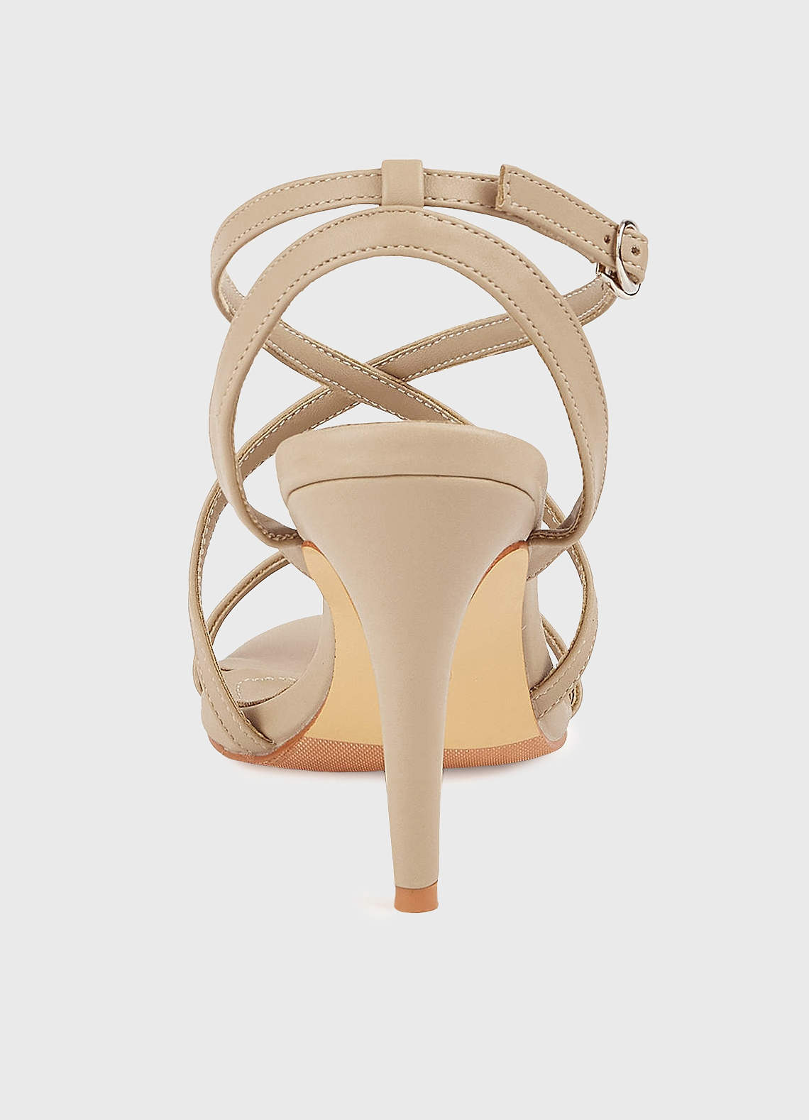 front Strappy Stiletto Heels