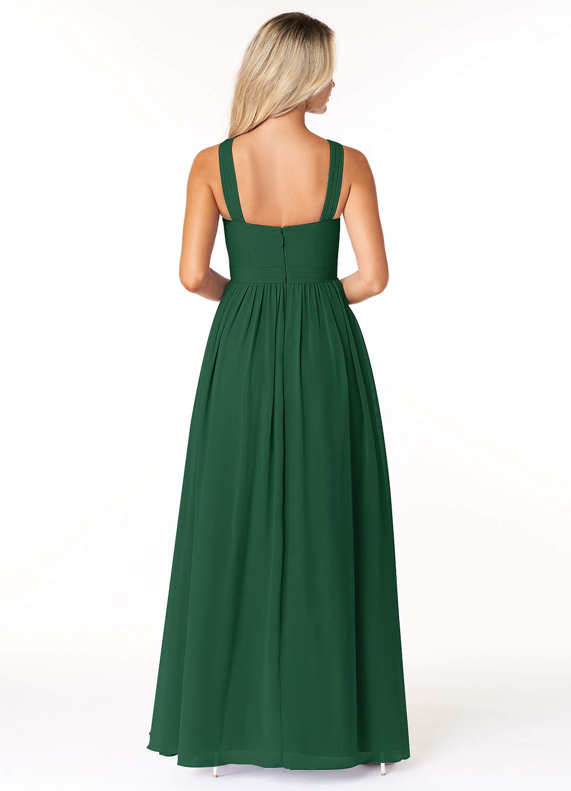green emerald velvet dress Elvira Maxi Dress in Dark Green