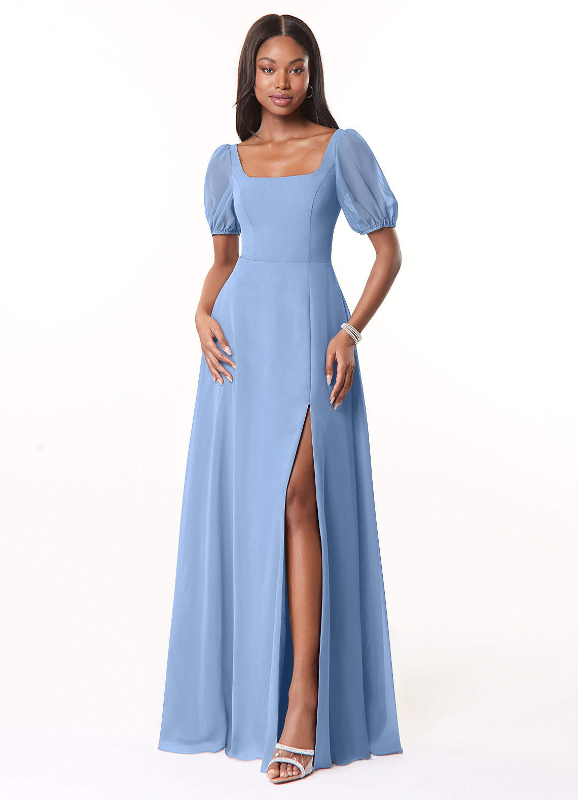 Blue Box Chiffon Dress