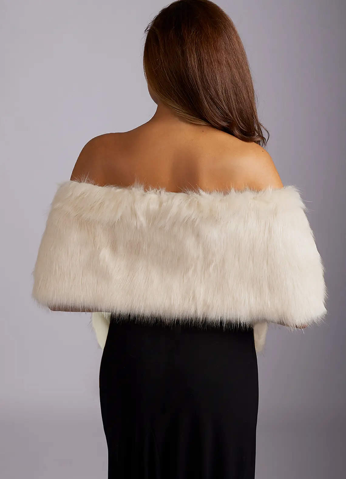 front Faux Fur Scarf Stoles Wraps