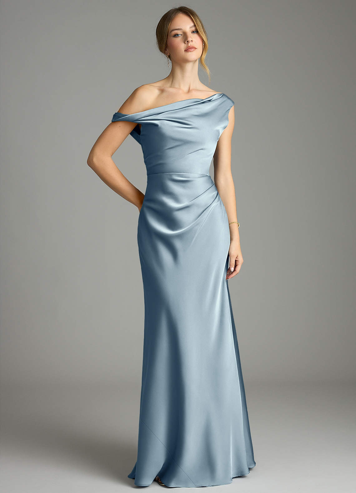 mccall patterns evening dresses Cocomelody Semi Formal Dress Blue Prom Dress CS0604 – COCOMELODY main image 1