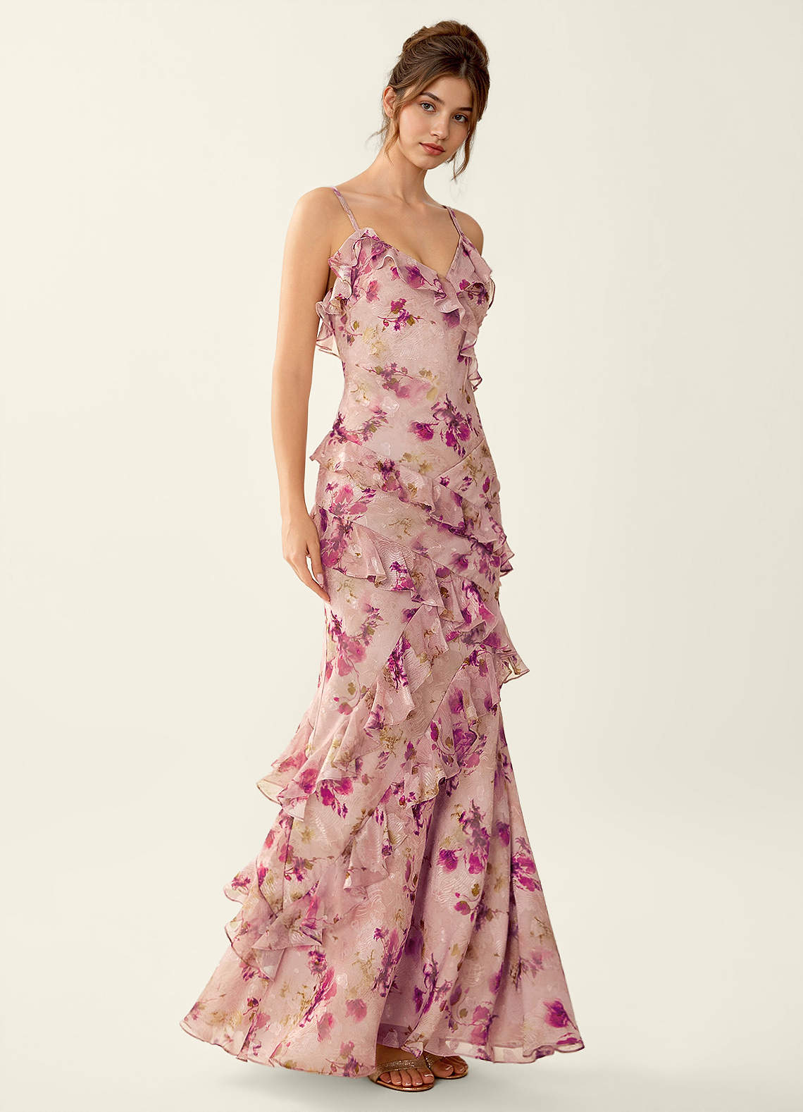 Rosabelle Mauve Floral Lace V-neck Open Back Mermaid Prom Dress Prom and Homecoming Dresses | Azazie UK Rosabelle Mauve Floral Lace V-neck Open Back Mermaid Prom Dress Prom and Homecoming Dresses | Azazie UK