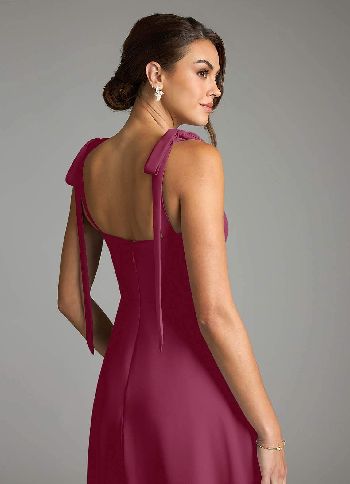 Azazie Debra Mulberry Chiffon Bridesmaid Dresses