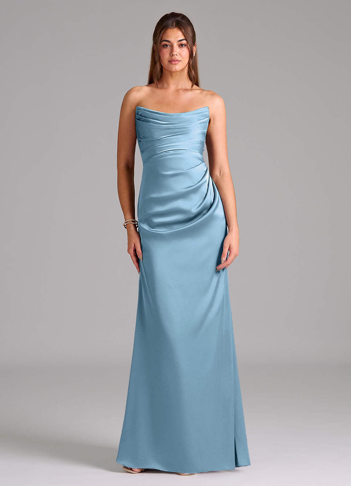 slim fit dress slacks Lucille Formal Satin Mermaid Dress main image 0