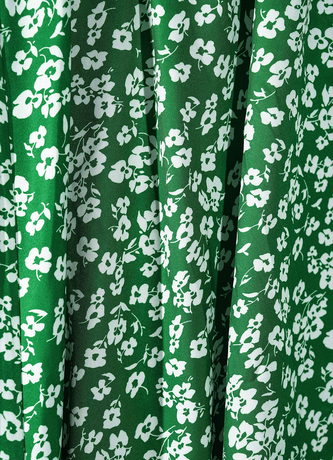 Robe Portefeuille Vert à Imprimé Floral image1