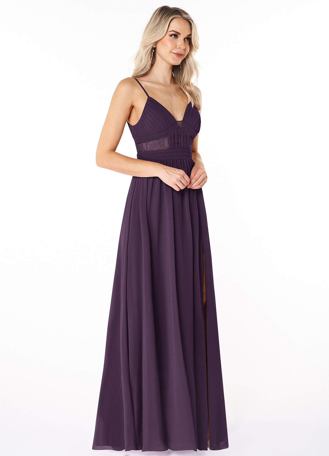 Plum Azazie Elsy Bridesmaid Dresses | Azazie