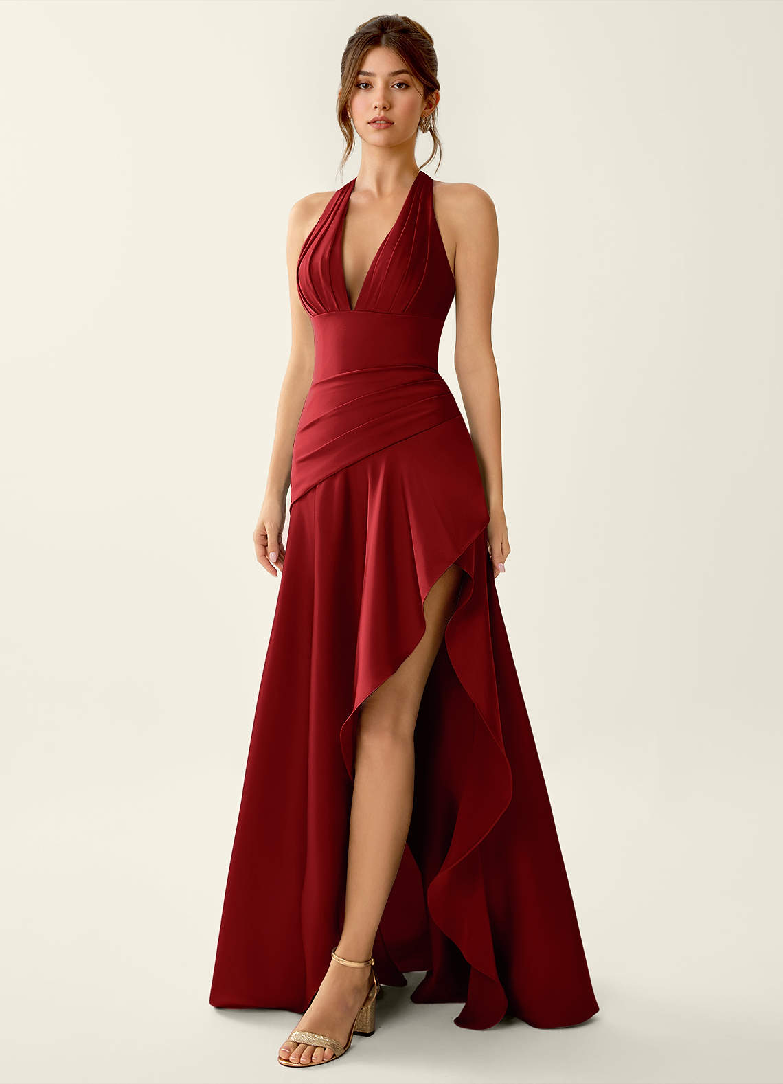 red vacation dress Guest List Mini - Red, Large | Hazel and Olive 100%POLYESTER Wash Method Island Flame Floral Maxi Dress