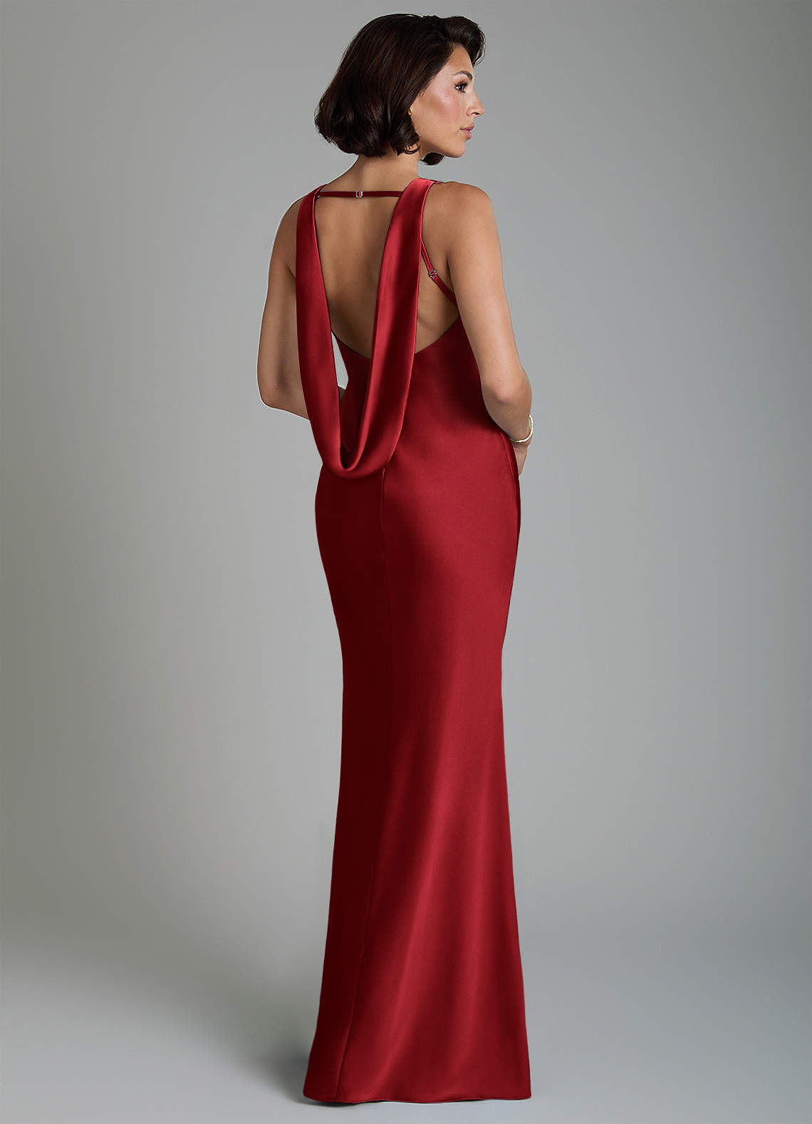 scarlet red bridesmaid dresses Azazie Dariah Azazie dress